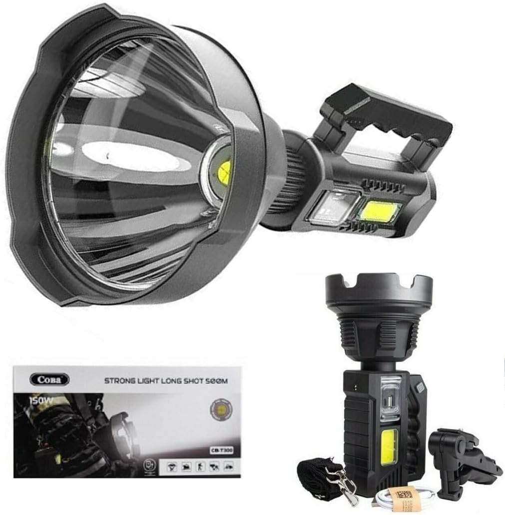 Torcia ricaricabile LED + COB con treppiede 150W WB548 