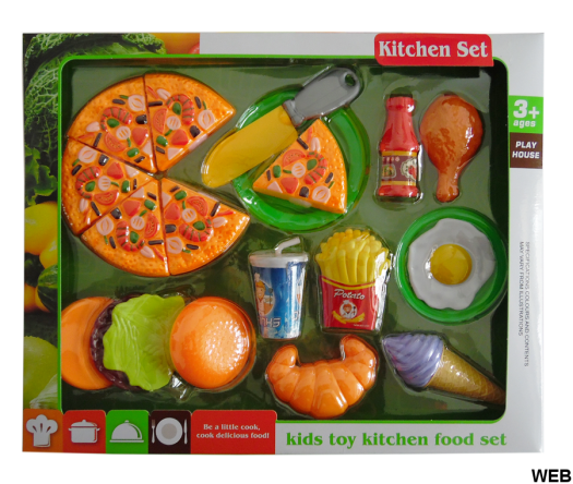 Set da gioco alimenti vari 20 pezzi WB830 