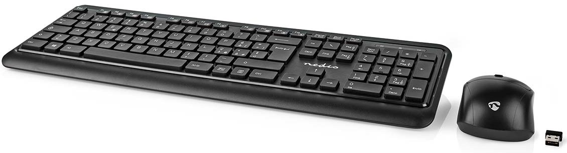 Set tastiera e mouse wireless layout italiano DPI regolabili WB858 Nedis