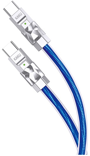 Cavo per alimentazione e sincronizzazione Type-C 1m 100W blu KSC-956 F4665 Kakusiga