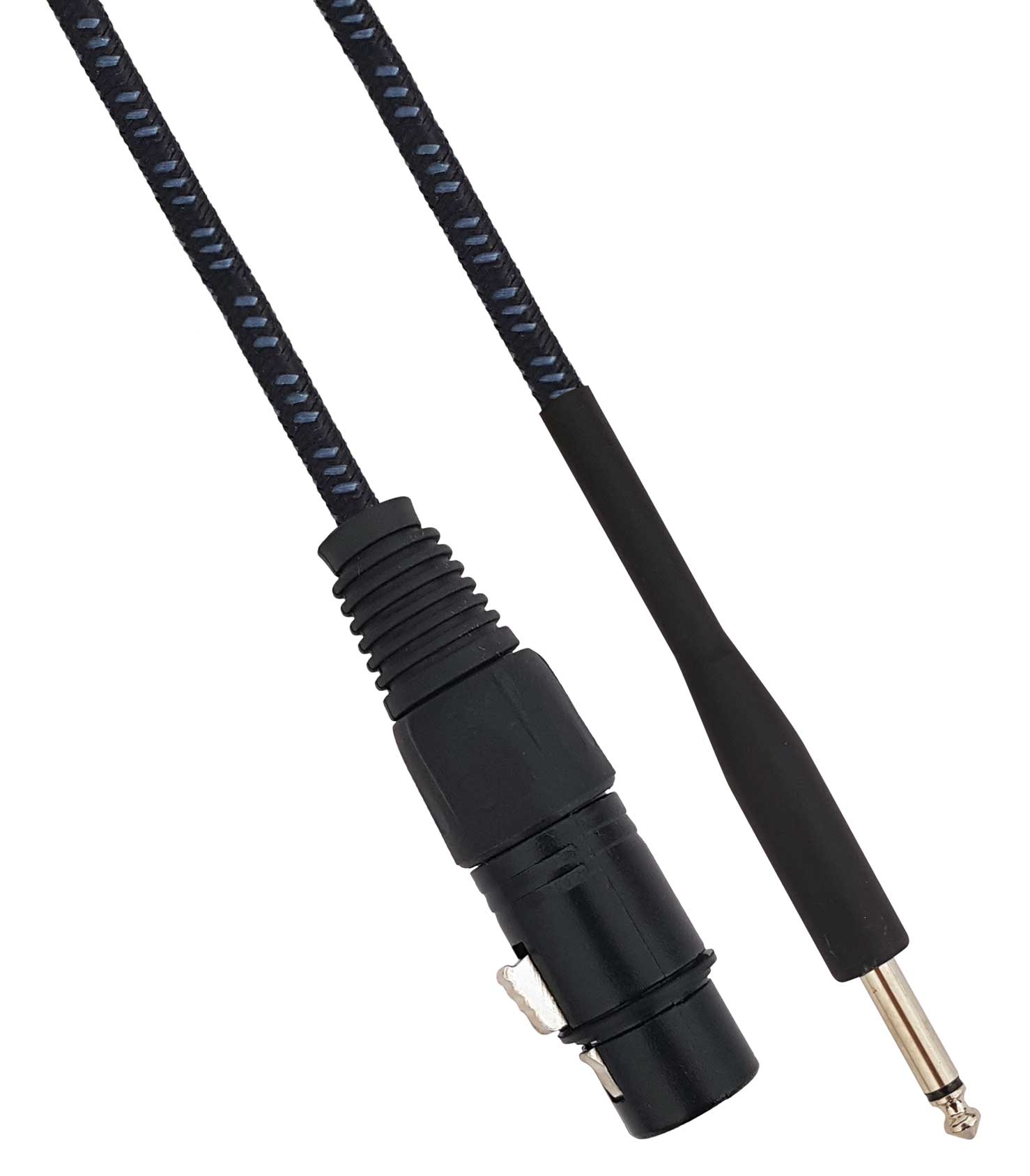 Cavo XLR Cannon femmina a Jack 6.35 maschio 5 metri Mono - Nero/Blu SP173 