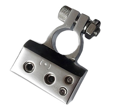 Morsetto batteria polo positivo cromato U978 