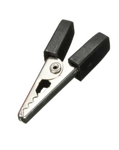 Pinza a coccodrillo nera 04708 