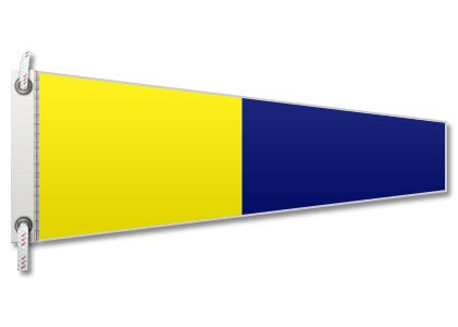 Pennello Segnalazione Nautica "5" Lungo 50x190 cm FLAG160 