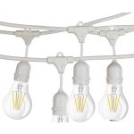 Catena di luci per esterno E27 10 metri bianca WB1118 