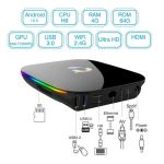 TV Box Android 10.0 Q PLUS 4gb RAM 64gb ROM con telecomando FO-Y7 WB112 