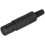 Connettore femmina mini DIN 6 poli schermato 92296 