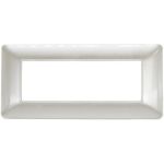 Placca 6 posti bianco perla compatibile Matix EL1513 