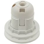 Portalampada E27 bianco in plastica con 2 anelli Vito EL1548 Vito