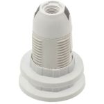 Portalampada E14 bianco in plastica con 2 anelli Vito EL436 Vito