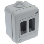 CONTENITORE DA ESTERNO IP40 col. Grigio 2 posti FV51980 