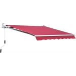 TENDA DA SOLE AVVOLGIBILE A BARRA QUADRA cm. 300x200 col. Giallo/Bianco FV56168 