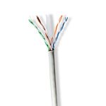 Network Cable Roll | CAT6 | Solid | U/UTP | CCA | 305.0 m | Indoor | Round | PVC | Grey | Pull Box NECCBG8520GY305S Nedis