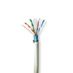 Network Cable Roll | CAT6 | Solid | F/UTP | Bare Copper | 305.0 m | Indoor | Round | LSZH | Grey | Pull Box NECCBG8526GY305S Nedis