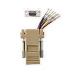 Serial Adapter | Adapter | D-SUB 9-Pin Male | RJ45 Female | Nickel Plated | Ivory | Box NECCGB52821IV Nedis