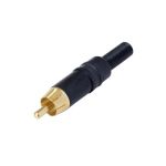 Connector RCA Male Metal Black NENTR-NYS373-0 Neutrik
