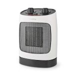 Ceramic PTC Fan Heater | 1000 / 2000 W | 2 Heat Modes | Adjustable thermostat | Rotates automatically | Overheating protection | Fall over protection NEHTFA19WT Nedis