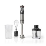 Hand Blender | 800 W | Speed settings: Variable Speed Control | Chopper | Aluminium / Black NEKAHB400CAL Nedis