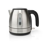 Electric Kettle | 1.0 l | Stainless Steel | Aluminium | Rotatable 360 degrees | Concealed heating element | Strix® controller | Boil-dry protection NEKAWK300EAL Nedis