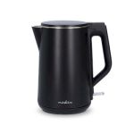 Electric Kettle | 1.5 l | Plastic | Black | Rotatable 360 degrees | Concealed heating element | Strix® controller | Boil-dry protection NEKAWK361EBK Nedis