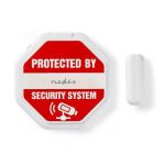 Doorstep Window Alarm | Magnetic Sensor | Battery Powered | 2x CR2032 | 85 dB | White NEALRMD20WT Nedis