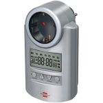 Primera-Line timer DT, digital timer socket (weekly timer with countdown function & increased protection against accidental contact) NEBN-DT02 Brennenstuhl