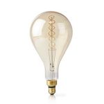 LED Filament Bulb E27 | A160 | 5 W | 280 lm | 2000 K | Dimmable | Warm White | Retro Style | 1 pcs NELEDBTFE27A160 Nedis