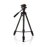 Tripod | Maximum load capacity: 3.0 kg | Minimum working height: 60.0 cm | Maximum working height: 165.0 cm | 3 Segments | Pan & Tilt | Travel bag included | Self levelling feet | ABS / Aluminium | Black NETPOD4200BK Nedis