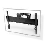 Full Motion TV Wall Mount | 37 - 80 " | Maximum supported screen weight: 35 kg | Tiltable | Rotatable | Minimum wall distance: 75 mm | Maximum wall distance: 330 mm | 6 Pivot point(s) | Steel | Black NETVWM3551BK Nedis