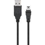 Cavo di sincronizzazione e di ricarica mini USB, Nero WE46712 Goobay