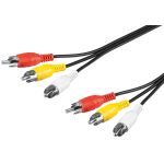 Cavo di collegamento audio video composito, 3x RCA WE50380 Goobay