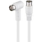 Cavo antenna SAT angolato (80 dB), doppia schermatura WE67347 Goobay