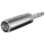 Adattatore XLR, AUX jack da 6,35 mm spina stereo a spina XLR WE27515 Goobay