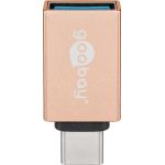 USB-C/USB-A 3.0 OTG adattatore SuperSpeed ??per cavi di ricarica, oro WE56622 Goobay