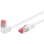 CAT 6 cavo patch 1x 90° angolato S/FTP (PiMF), bianco, 2 m WE51551 Goobay