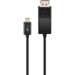 Cavo adattatore USB-C- DisplayPort, 4K 60 Hz, 1,20 m, nero WE79295 Goobay