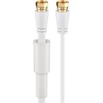 Cavo antenna SAT piatto (80 dB), doppia schermatura, protetto dalle intemperie WE67296 Goobay