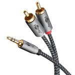 Cavo adattatore audio AUX, jack 3,5 mm a spina RCA stereo, 5 m WE65290 Goobay