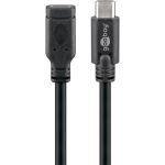 Prolunga USB-C, USB 3.1 Gen 1, 1 m, nero WE45393 Goobay