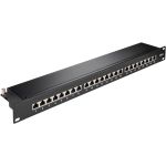 CAT 6a pannello patch da 19 pollici (48,3 cm), 24 porte (1 U) WE90854 Goobay