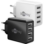 Caricatore multiporta USB-A (30 W) bianco WE44962 Goobay