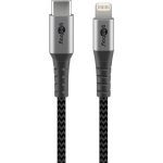 Cavo tessile Lightning a USB-C con connettori in metallo, 1 m WE49271 Goobay