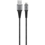 Cavo tessile Lightning a USB-A con connettori in metallo, 1 m WE49268 Goobay