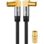 Cavo antenna TV (135 dB), 4x schermato WE70475 Goobay