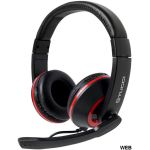 Cuffie gaming con microfono Tucci X5 - Nero e rosso MOB1106 