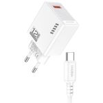 Caricatore USB Type-C USB 5V/2.4A 12W bianco  KSC-1236 F4195 Kakusiga