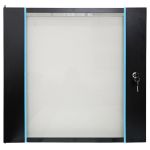 Porta in vetro temperato da 5 mm con serratura per armadio rack da 12U E2098 