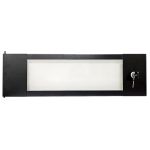 Porta in vetro temperato da 3 mm con serratura per armadio rack da 4U E6050 