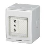 Box stagno da parete IP55 con interruttore e presa 10-16A E9240 FATO