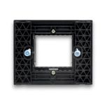 Supporto nero 2 posti linea Zen 02316 